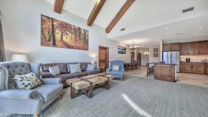 a living room with a couch and a table at Zalanta 325 in South Lake Tahoe