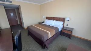 Ένα ή περισσότερα κρεβάτια σε δωμάτιο στο Hotel Diego de Almagro Temuco