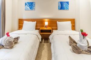 Cama o camas de una habitación en Residencias Samara