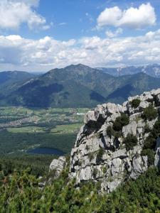 a view from the top of a mountain at Studio bei Nussensee in Bad Ischl