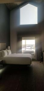 a bedroom with a large bed and a window at Best Western Plus Prince George in Prince George