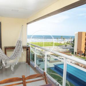 Habitación con balcón con vistas al océano. en GRAN SUMMER, en Fortaleza