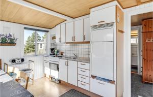 2 Bedroom Beautiful Home In Rømø的厨房或小厨房