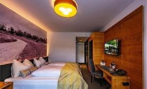 Voodi või voodid majutusasutuse Hotel Hausschachen toas