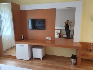 Kuchyň nebo kuchyňský kout v ubytování Terko hotel pansiyon