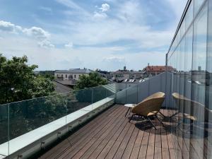 Balkón alebo terasa v ubytovaní INX Design Hotel