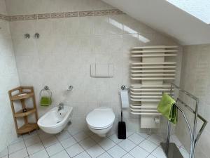 Koupelna v ubytování Appartement Bergblick