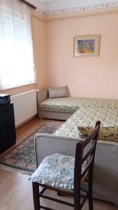un soggiorno con divano e sedia di Holiday home Abadszalok/Theiss-See 27793 ad Abádszalók