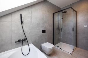 Koupelna v ubytování Apartmány Na Lánech