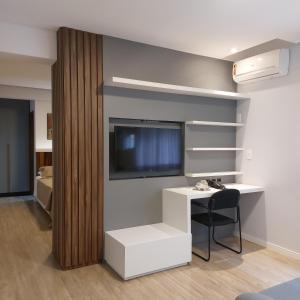 TV a/nebo společenská místnost v ubytování Príncipe Hotel