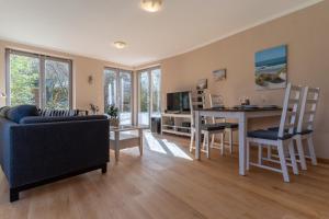 Χώρος καθιστικού στο Dünenhus Appartement Dünenhus