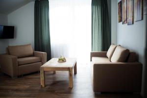 Posezení v ubytování Auerhahn Nest