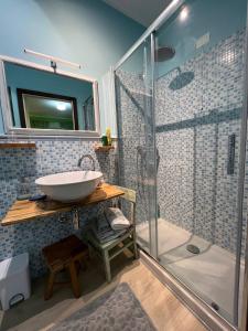 Koupelna v ubytování B&B Casa Caporali