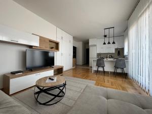 Kuchyň nebo kuchyňský kout v ubytování Apartment Aura + 4 fotografie