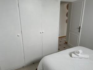 Posteľ alebo postele v izbe v ubytovaní Donkey house
