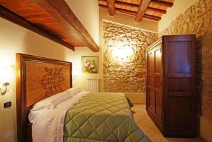 Cama o camas de una habitación en Palazzo Del Papa Agriturismo