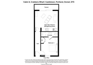 a floor plan of the columbus winds winds apartment at Crabbers' Wharf in Portland