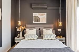 Łóżko lub łóżka w pokoju w obiekcie Cozy Townhouse Selwo