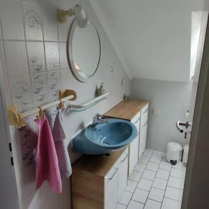 Koupelna v ubytování Wohnung mit Weitblick