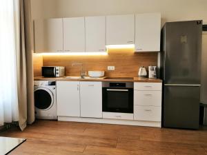 Kuchyňa alebo kuchynka v ubytovaní Luxury Design City centre Apartment
