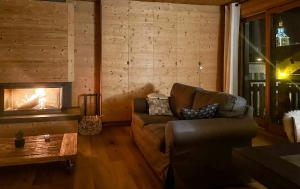Posedenie v ubytovaní Luxury Wood Megeve village