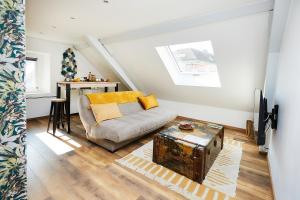 Χώρος καθιστικού στο Appartement Ezean belfort ville