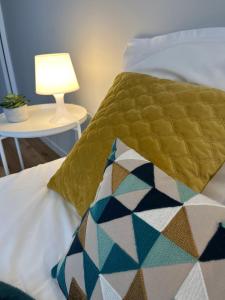 Posteľ alebo postele v izbe v ubytovaní Appartement - cœur de Ramonville