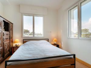 Posteľ alebo postele v izbe v ubytovaní Appart 3P pour 4, plage à 20m, wifi, balcon - FR-1-477-225