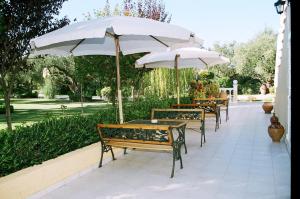 A garden outside Pelagos Studios