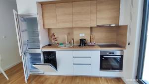 Kuchyň nebo kuchyňský kout v ubytování Apartments LORA in Bonila