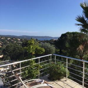 a view from the balcony of a house at La vigie in Cavalaire-sur-Mer