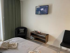 TV a/nebo společenská místnost v ubytování Apartmán Rose