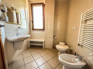 Koupelna v ubytování B&B Il Leccio