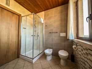 Koupelna v ubytování B&B Il Leccio