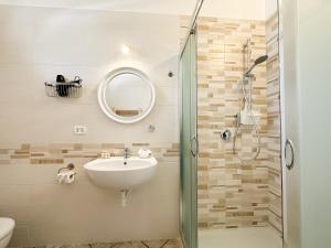 Koupelna v ubytování B&B Il Leccio