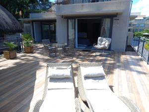 Balcone o terrazza di Beachfront Villa by M&H