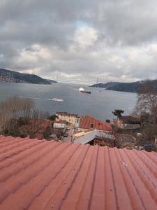 伊斯坦堡的住宿－Tarabya Family Suıt Boğaziçi，享有大水体和船只的景色