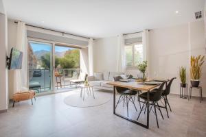 Posezení v ubytování Apartamento en Bolnuevo
