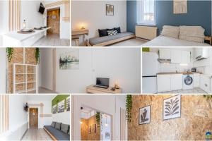 Kuchyňa alebo kuchynka v ubytovaní 3 APPTS - 3 à 7 lits - Parfait 6 à 10 pers - max 29 pers - 1 immeuble - Convivialité, Rentabilité ------ ENGLISH - 3 APTS - 3 to 7 beds - Ideal for 6 to 10 guests - Up to 29 - Same building -- Cattenom