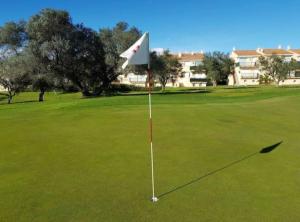 a kite sitting on top of a golf green at Apartment Panoramica Golf in Sant Jordi