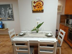 Η κουζίνα ή μικρή κουζίνα στο Bonito apartamento en O Grove