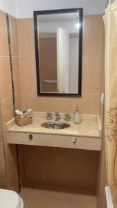 La salle de bains est pourvue d'un lavabo et d'un miroir. dans l'établissement TORRES H, à Córdoba