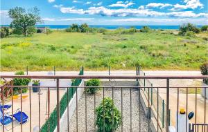 a view of the ocean from a balcony at Casa Loughry in Badolato