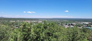 una vista de la ciudad desde la parte superior de un árbol en CASTLE ROCK en Flagstaff