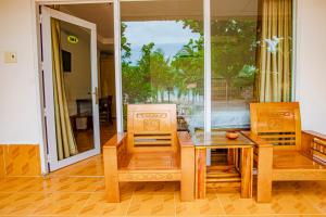 Balkón nebo terasa v ubytování Thiên Tân Hotel