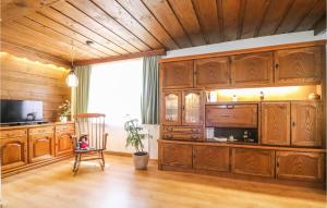 Dapur atau dapur kecil di Gemuetliche Ferienwohnung