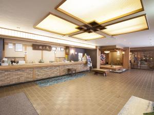 The lobby or reception area at Kumanoyu Hotel