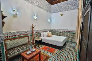 Posezení v ubytování Riad Farouzi Fes
