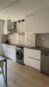 Küche/Küchenzeile in der Unterkunft Apartamento Hórreo -San Pelayo-