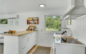 Kuchyň nebo kuchyňský kout v ubytování 3 Bedroom Cozy Home In Sjællands Odde